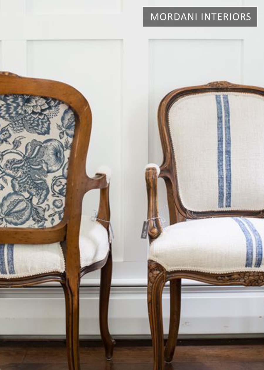 Blue Stripes Printed Upholstery